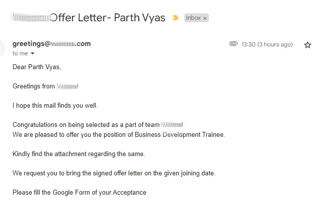 Offer Letter 5