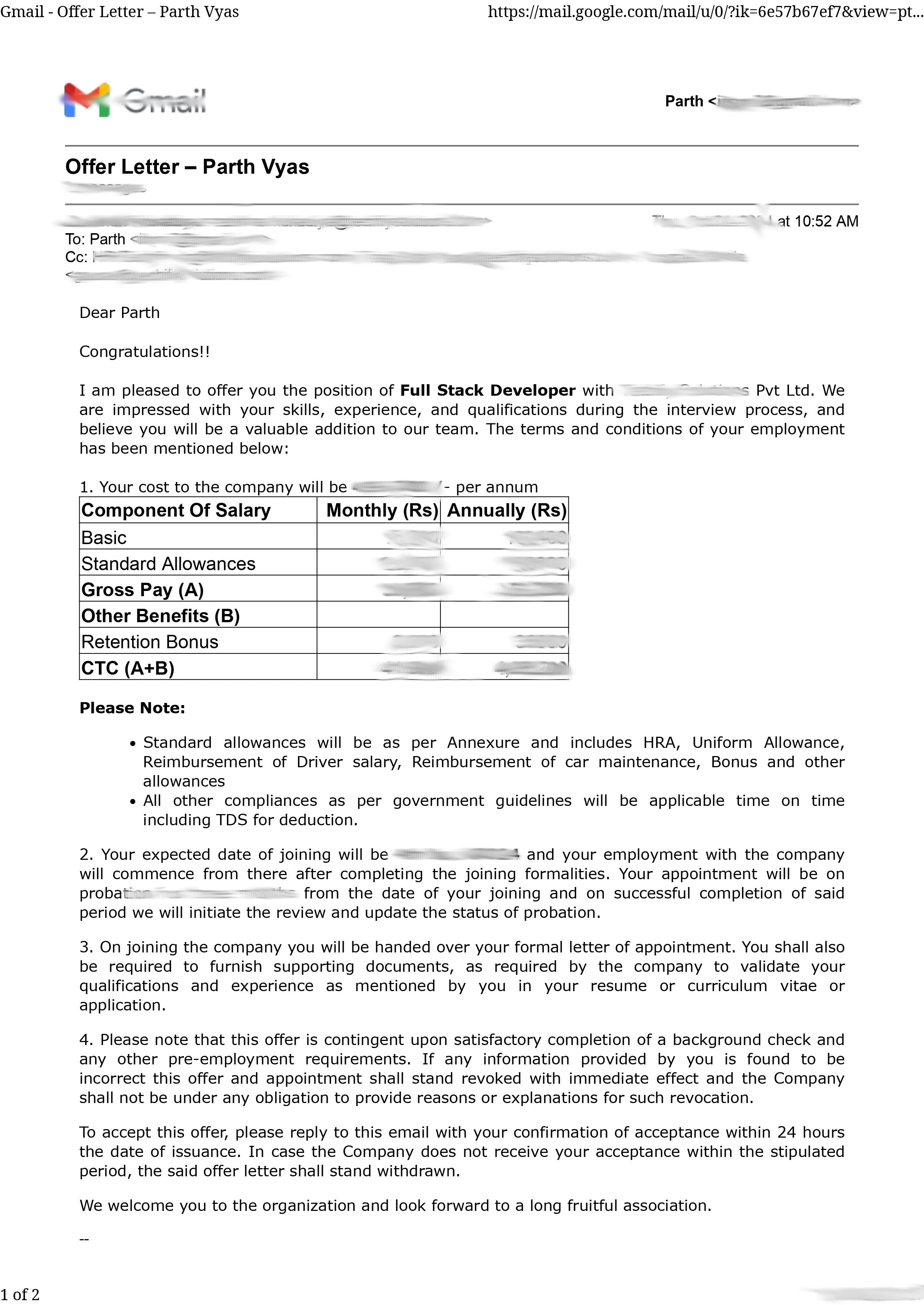 Offer Letter 8