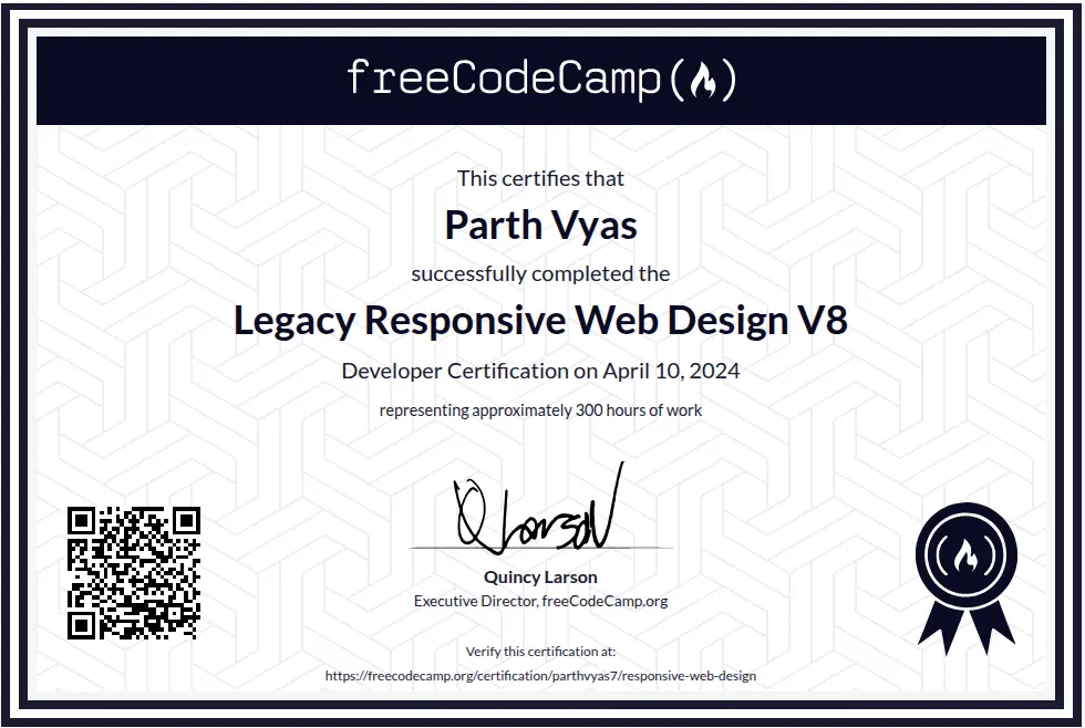 freeCodeCamp Responsive Web Design Certification